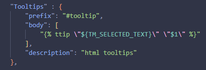 Tooltip code