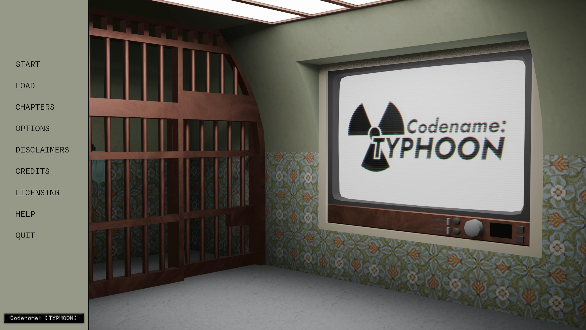 Codename: TYPHOON title screen